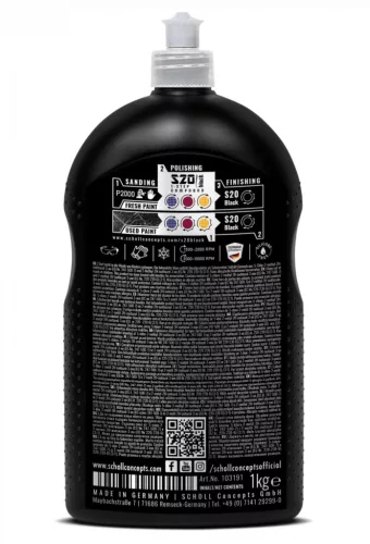 Scholl S20 BLACK Real 1-Step Polírpaszta 1 kg