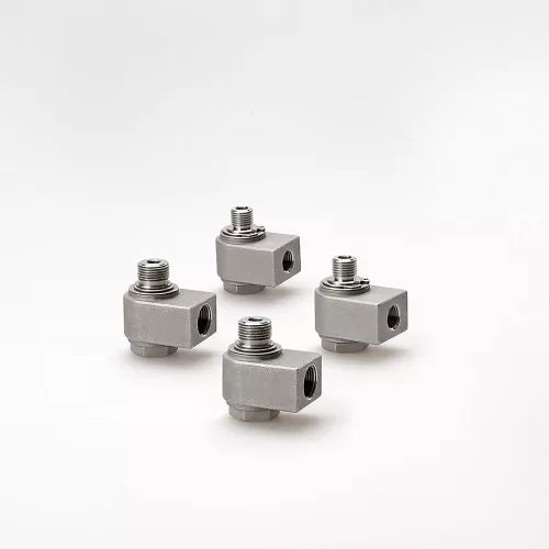 Kothar 90° Forgócsatlakozó, 1/4"M-1/4"F (INOX)