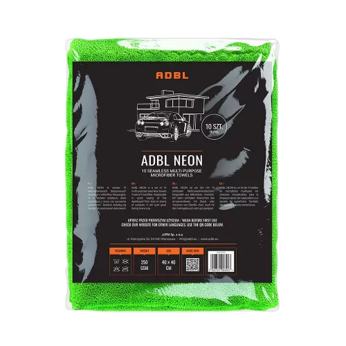 ADBL Neon - 10db Szegélymentes Mikroszálas Kendő 250GSM 40x40