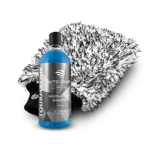 Auto Graph Tourmaline Blue 750ml & Cleantle Teddy Bear - Autósampon mosókesztyűvel