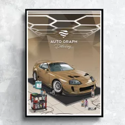 Supra MK4 Poszter - Auto Graph Detailing