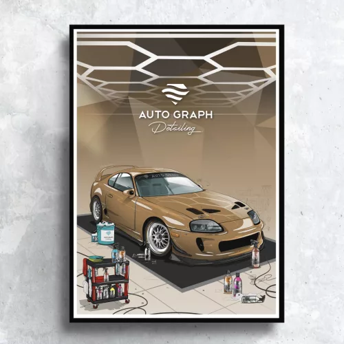 Supra MK4 Poszter - Auto Graph Detailing