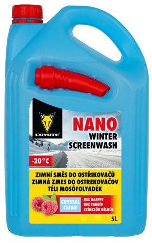 Coyote Nano Téli Ablakmosó folyadék 5L - Málnás Szélvédőmosó