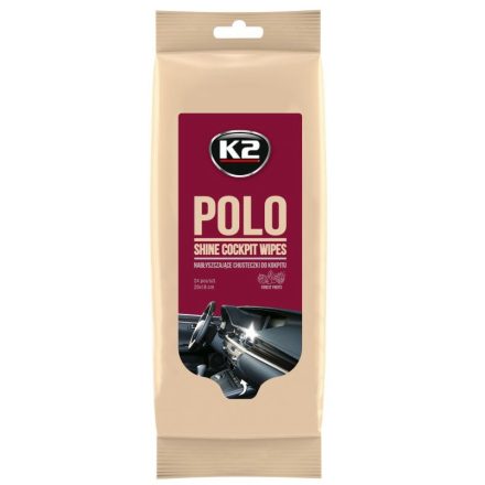 K2 Polo Shine - Műszerfal tisztító És Ápoló kendő (24 db)