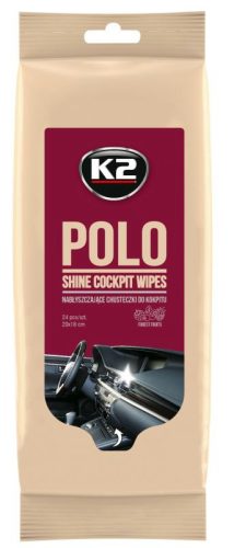 K2 Polo Shine - Műszerfal tisztító És Ápoló kendő (24 db)