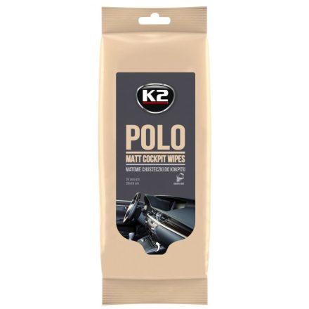 K2 Polo Matt - Műszerfal tisztító És Ápoló kendő (24 db)