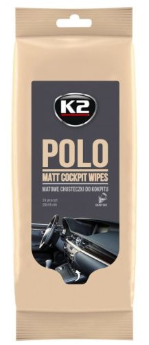 K2 Polo Matt - Műszerfal tisztító És Ápoló kendő (24 db)