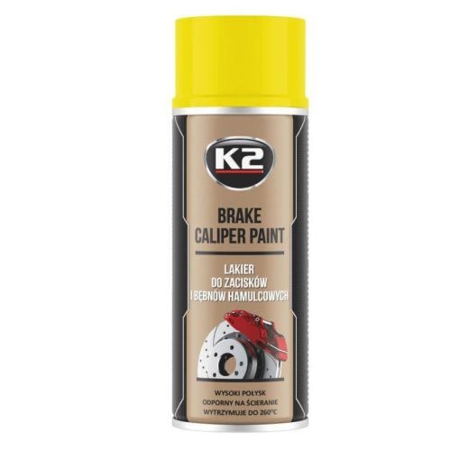 K2 Brake Caliper Paint 400ml - Sárga Féknyereg Festék