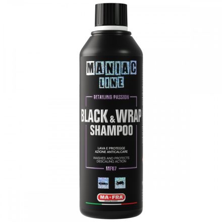 Ma-Fra Maniac Line Black & Wrap Shampoo - Autósampon fekete és fóliázott autókhoz 500ml