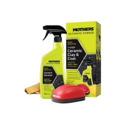   Mothers Ultimate Hybrid 1-Step Ceramic Clay & Coat - felülettisztító pad és kerámia detailer szettben