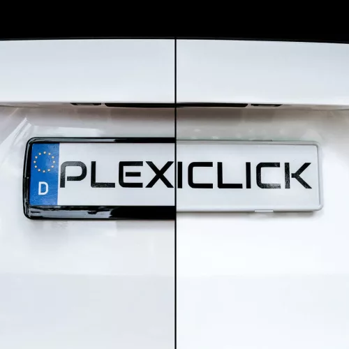 Plexiclick átlátszó rendszámtartó