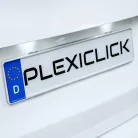 Plexiclick átlátszó rendszámtartó