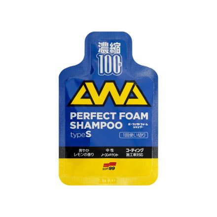 Soft99 Perfect Foam Shampoo Type S - Autósampon és aktív hab 11ml
