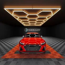   Unicarat Műhely világítás - 14 részes Hexagon lámpa kerettel (meleg fehér) 3000K