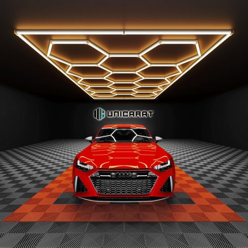 Unicarat Műhely világítás - 14 részes Hexagon lámpa kerettel (meleg fehér) 3000K