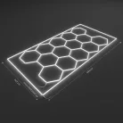 Unicarat Műhely világítás - 14 részes Hexagon lámpa kerettel (hideg fehér) 6500K