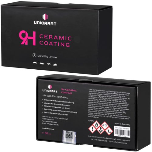 Unicarat 9H Ceramic Coating - Kerámia bevonat - 3év